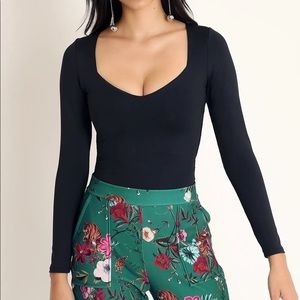 NWT Blackmilk Matte Black Long Sleeve Top